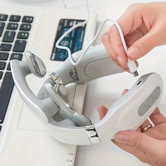 Masseur Cervical Électrique 4 Têtes - Soulagement Nuque