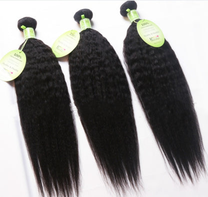 Extention Brésilienne Kinky Yaki Straight - Cheveux Naturels