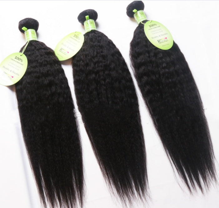 Extention Brésilienne Kinky Yaki Straight - Cheveux Naturels