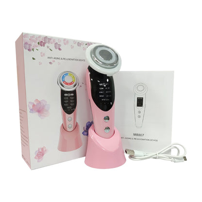 7-in-1 LED Facial Treatment Device - Anti-Aging EMS
