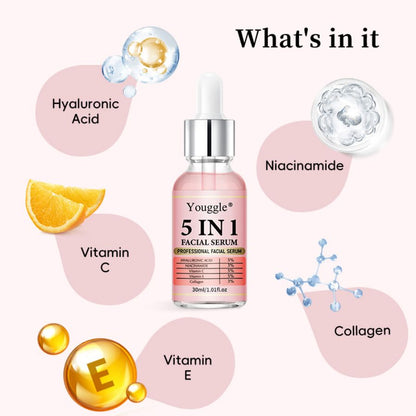 5-in-1 Anti-Aging Face Serum - Hydration &amp; Firming