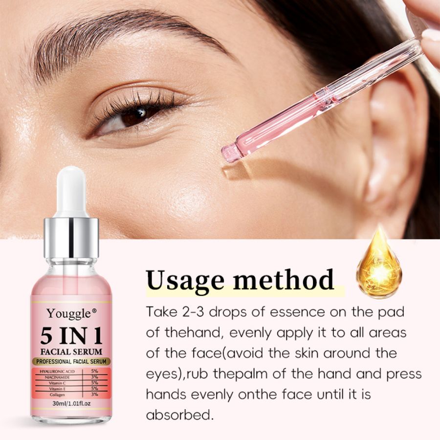 5-in-1 Anti-Aging Face Serum - Hydration &amp; Firming