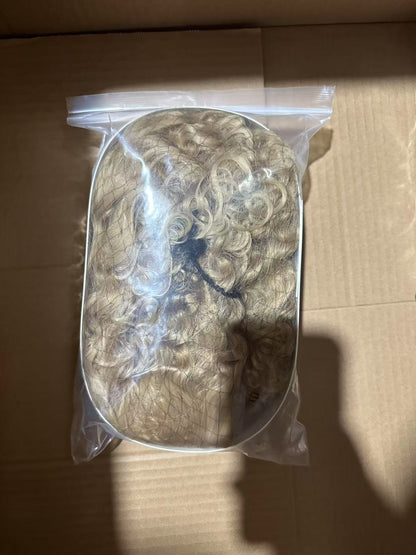 Perruque Cheveux Humains Sans Colle - Naturelle Pré-Plumée