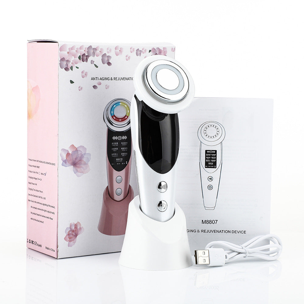 7-in-1 LED Facial Treatment Device - Anti-Aging EMS