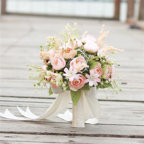 Bouquet Mariage Fleurs Artificielles - Accessoire Photo